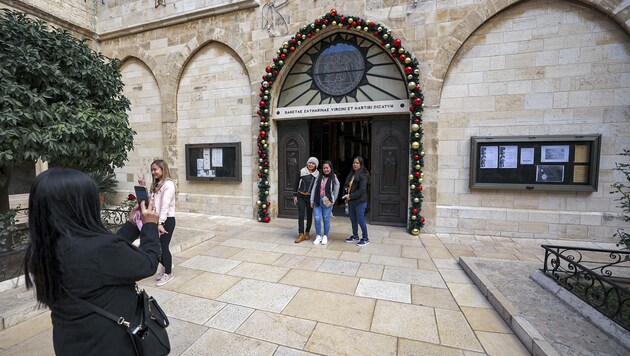 Sehr wenige Besucher sind derzeit in Bethlehem. (Bild: AFP)