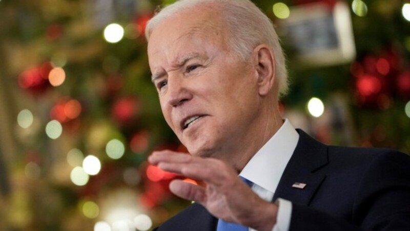 „Wenn Sie einen Booster bekommen haben, sind Sie hochgradig geschützt“, betonte Joe Biden. (Bild: APA/Getty Images via AFP/GETTY IMAGES/Drew Angerer)