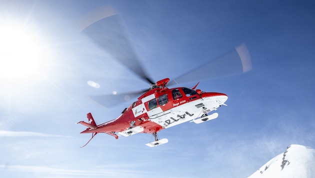 Der Rettungshelikopter der Schweizer Flugwacht war im Einsatz. (Bild: ©Andrea Badrutt)