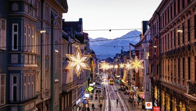 Auch in Innsbruck strahlen derzeit die Lichter von MK Illumination. 2021 brachte der Firma einen Rekord. (Bild: MK Illumination)