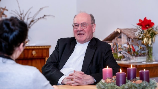 Diözesanbischof Alois Schwarz im Gespräch mit der „Krone“ (Bild: Molnar Attila)