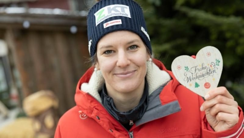 Für die 27-jährige Vorarlbergerin Elisabeth Kappaurer ist es ein ganz besonderes Weihnachtsfest. (Bild: Maurice Shourot)