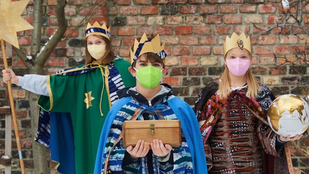 Ab heute sind die Sternsinger der Katholischen Jungschar wieder im ganzen Salzburger Land unterwegs. (Bild: Paul Feuersänger)