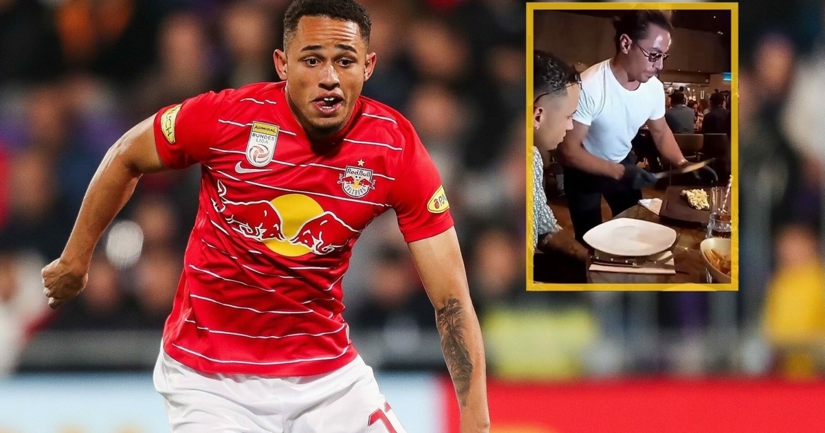 On vacation in Dubai – Salzburg ace Okafor has gold steak served