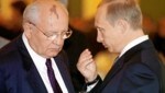Begegnung zweier russischer Welten: Michail Gorbatschow, Wladimir Putin (Bild: REUTERS)