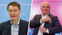 Der neue deutsche Gesundheitsminister Karl Lauterbach (SPD) hat mit Ex-Bayern-Macher Uli Hoeneß einen neuen Fan gewonnen. (Bild: APA, AFP)