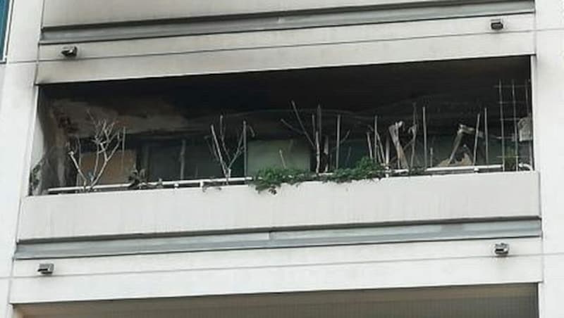 Der Balkon der Familie ist schwer beschädigt. (Bild: zVg)