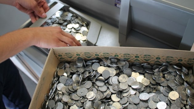 2018 tauschte ein Mann in Marchtrenk mehr als eine Million 10-Groschen-Münzen ein. (Bild: smiletronic.com/Österreichische Nationalbank)