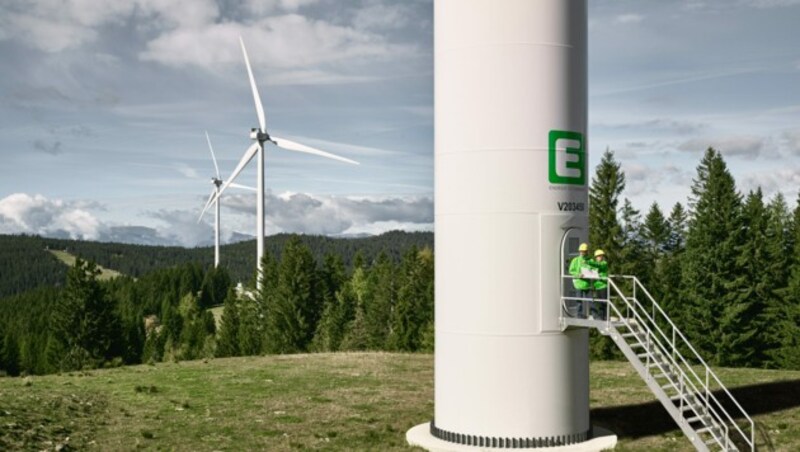 Der Windpark Freiländer Alm in der Steiermark (Bild: Energie Steiermark/Alex Krischner)