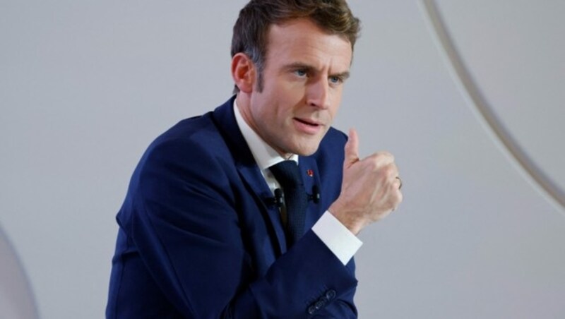 Frankreichs Präsident Emmanuel Macron (Bild: AFP)