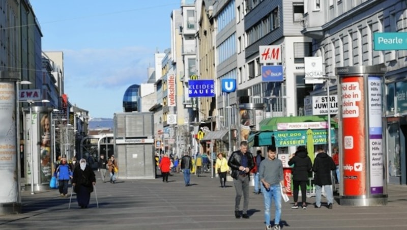 Fußgängerzone Favoritenstraße (Bild: Klemens Groh)