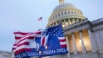 Vor einem Jahr stürmten Trump-Anhänger das US-Parlament in Washington D. C. (Bild: AP)