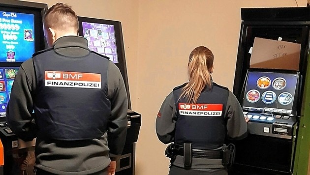 Illegale Glücksspielautomaten: Die Finanzpolizei rückt nur noch selten zu Kontrollen aus (Bild: BMF)