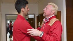 Novak Djokovic und Boris Becker (Bild: AFP)