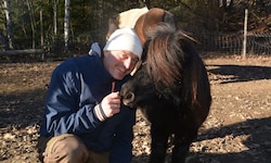 Andreas Nussbaumer mit Pony Wendy.