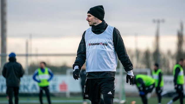 Patrick Farkas beim Hartberger Trainingsstart (Bild: GEPA pictures)