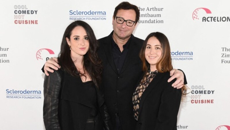 Bob Saget mit seinen Töchtern Lara und Aubrey (Bild: 2018 Getty Images)