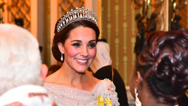 Prinzessin Kate mit Prinzessin Dianas Tiara (Bild: ROTA / Camera Press / picturedesk.com)