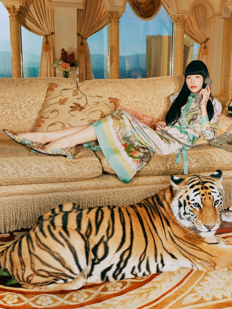 2022 ist das Jahr des Tigers, dem widmet Gucci seine neueste Kollektion. (Bild: Angelo Pennetta, Gucci)