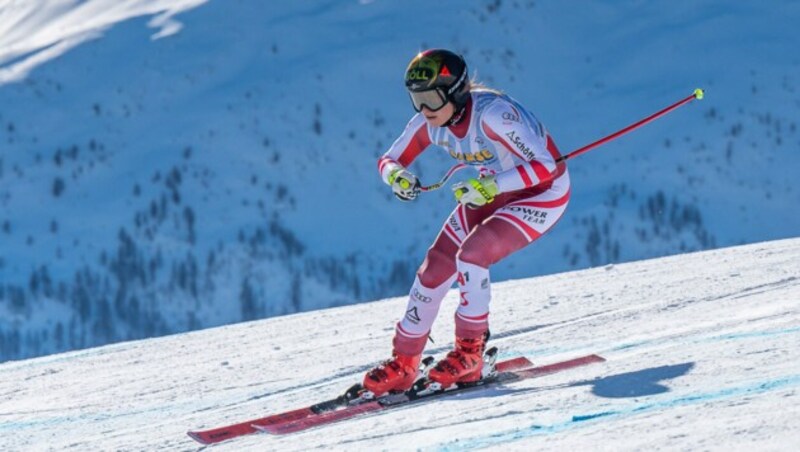 Christina Ager fuhr in Orcieres-Merlette auf Rang sechs und war damit die beste ÖSV-Abfahrerin. (Bild: photoevenement/Gilles Baron)