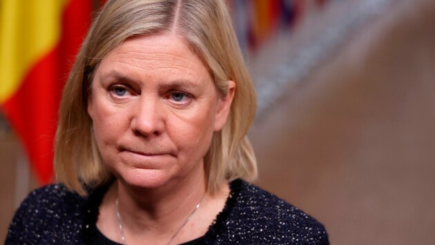 Magdalena Andersson (Bild: AP/Kenzo Tribouillard)