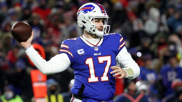 Josh Allen and the Bills are used to cold weather. (Bild: Getty Images/2022 Getty Images)