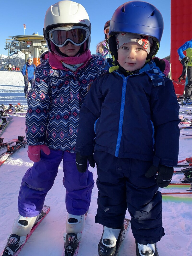 Valentina (4) und Leon (2,5) zählten zu den jüngsten Besucher. (Bild: Jennifer Kapellari)