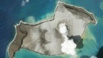 Die Insel mit dem Vulkan Hunga-Tonga-Hunga-Ha‘apai ist mit Asche überdeckt. (Bild: AFP)