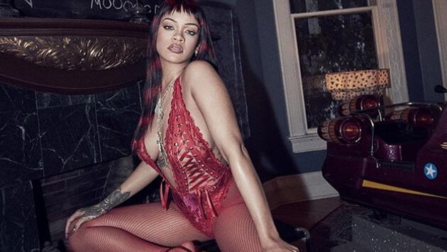 Rihanna heizt nicht nur ihrem Liebsten, Rapper Asap Rocky, zum Valentinstag ein. (Bild: instagram.com/savagexfenty)