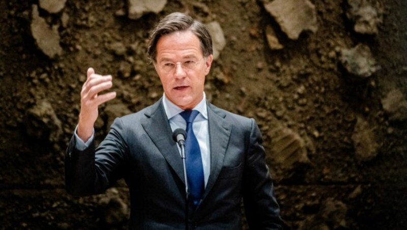 Der niederländische Regierungschef Mark Rutte nennt die Vorwürfe „unerhört“. (Bild: APA/AFP/ANP/Bart Maat)