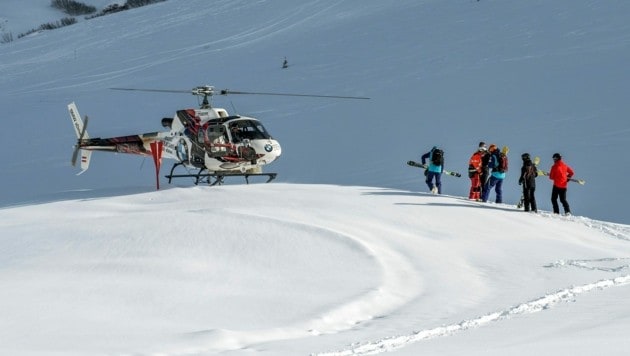 Heliskiing ist am Arlberg weiterhin erlaubt - trotz Klimakrise. (Bild: Wucher Helikopter)