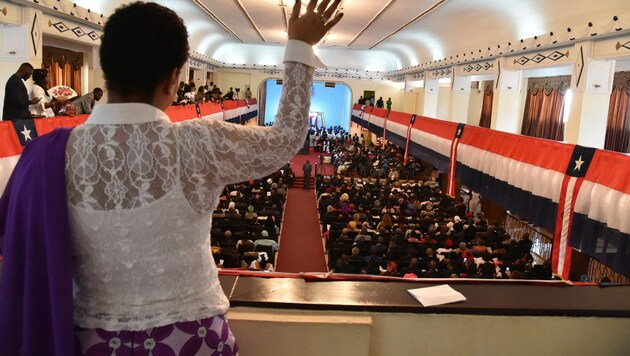 Gottesdienst in Monrovia (Archivbild) (Bild: APA/AFP/ISSOUF SANOGO)