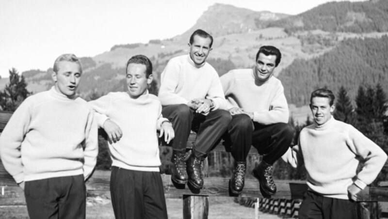 Das Ski-Wunderteam der 50er Jahre trug maßgeblich zum Mythos der Wintersportstadt Kitzbühel bei. (Bild: Berger Hubert)