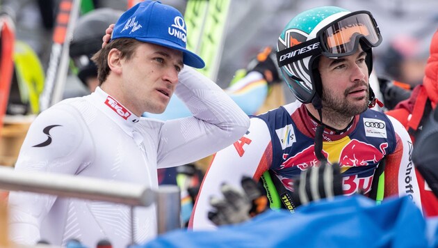 Matthias Mayer (li.) und Vincent Kriechmayr (Bild: GEPA pictures)