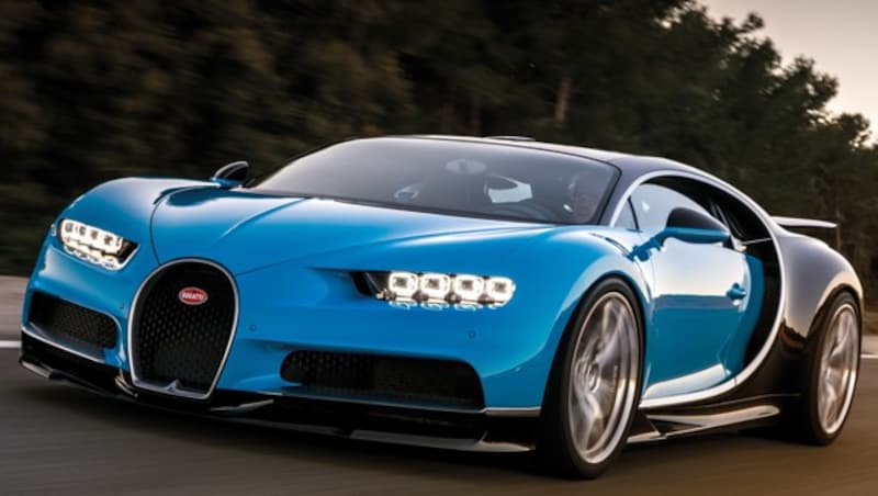 Einen solchen Bugatti Chiron fuhr Radim Passer zum Rekord. (Bild: Bugatti)