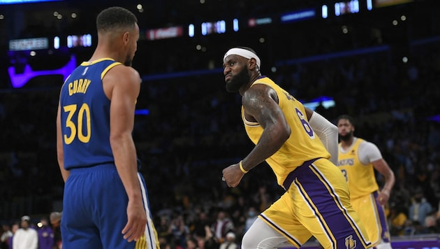 Stephen Curry (l.) und Lebron James (r.) (Bild: Getty Images)