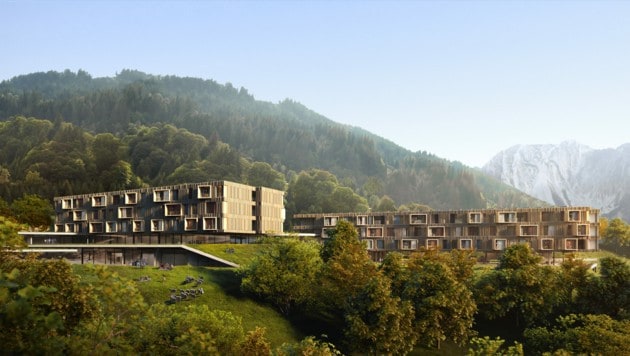 So wird das erste 5-Sterne-Familienhotel in Vorarlberg einmal aussehen. (Bild: Privat)
