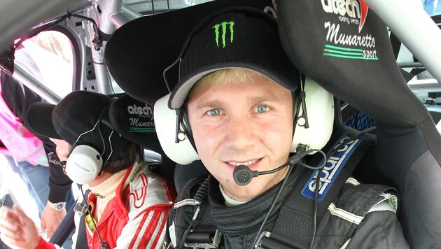 Patrick Winter als Rallyepilot (Bild: Peter Tomschi)