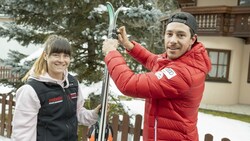 Sonja Gigler und Mathias Graf stiegen erst vor dieser Saison von den Alpinen ins Skicrosslager um. Bereits in ihrem Premierenwinter konnten sich beide in die Europacup-Siegerlisten eintragen´und gelten nun als große Hoffnungen für die Olympischen Spiele 2026 in Mailand. (Bild: Maurice Shourot)