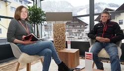 Redakteurin Nicole Greiderer traf Johann Daxer zum Gespräch im Krone Media Center. (Bild: Pail Sepp)