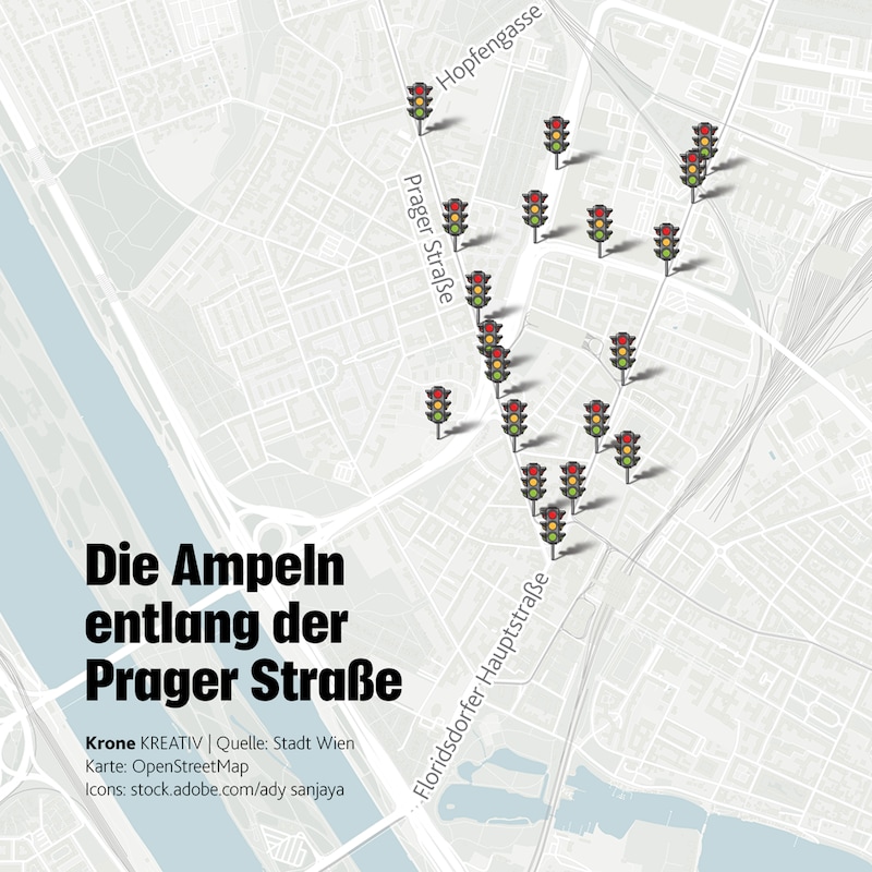 (Bild: OpenStreetMap, stock.adobe.com, Krone KREATIV)