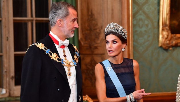 König Felipe und Königin Letizia von Spanien (Bild: Jonas Ekstromer / TT News Agency / picturedesk.com)