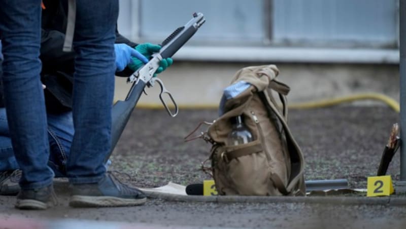 Die Waffe des Studenten, der an der Universität Heidelberg um sich schoss. (Bild: AP)