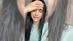 Amira Pocher wirkt in ihrem Instagram-Video sichtlich mitgenommen. (Bild: Screenshot/Glomex.com)