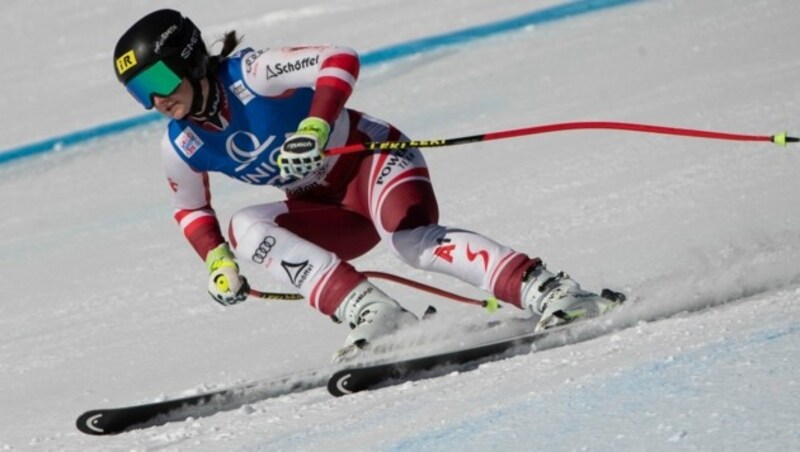 Michelle Niederwieser ist eine von gleich sechs Vorarlbergerinnen beim Europacup in Zinal (Sz). (Bild: Maurice Shourot)