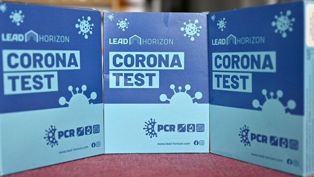 PCR-Gurgeltestkits von Lead Horizon (Bild: APA/Hans Punz)