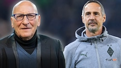 Wolfgang Kleff und Adi Hütter (Bild: APA, glomex, krone.at-grafik)