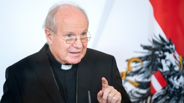 Kardinal Schönborn gibt sich zuversichtlich, dass die katholische Kirche keine Missbrauchsfälle mehr unter den Teppich kehren wird. (Bild: APA/GEORG HOCHMUTH)