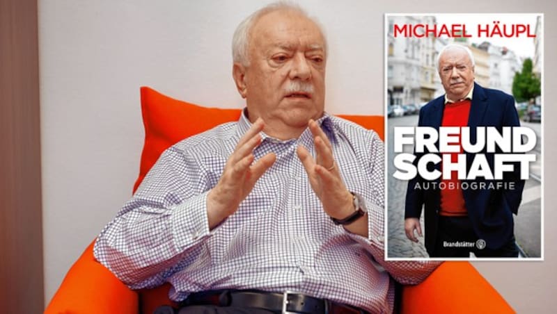 Michael Häupls Autobiografie „Freundschaft“ erscheint im Brandstätter Verlag (208 Seiten, € 24). (Bild: Brandstätter Verlag, Reinhard Holl, Krone KREATIV)