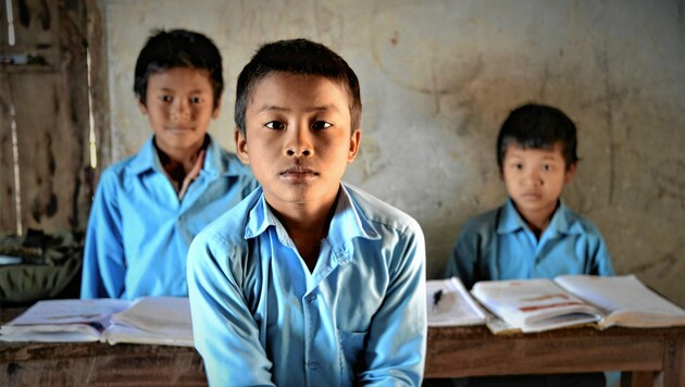 In der Burgenlandschule kann coronabedingt derzeit nur ein Teil der nepalesischen Kinder unterrichtet werden. (Bild: Team Goger)